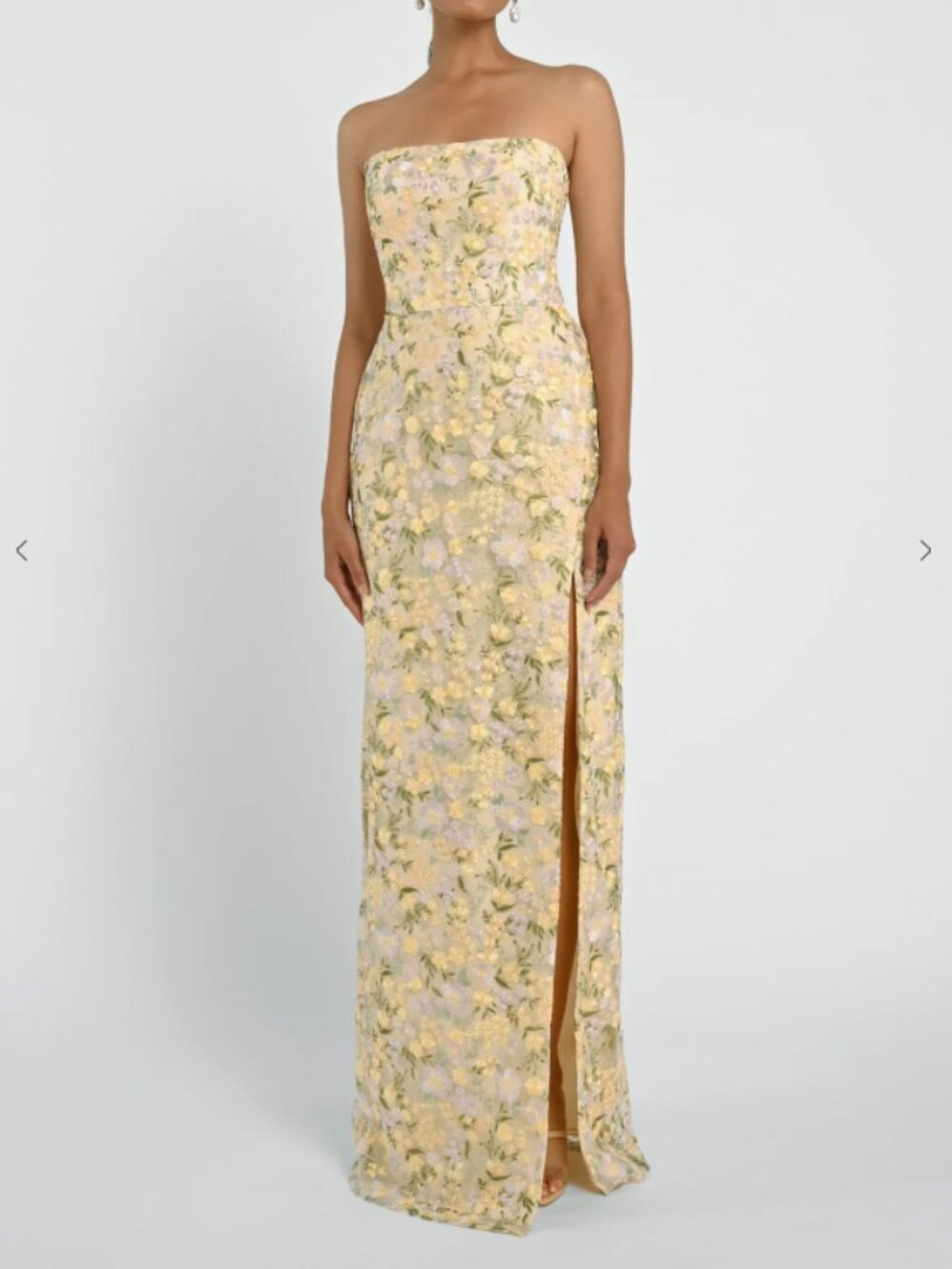 BNWT - Jenny Yoo Mercy Ophelia Embroidery in Buttercup Multi - Size 8